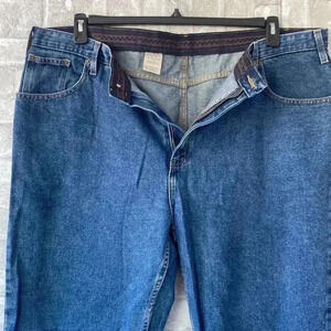 Haggar mens cotton denim blue jeans